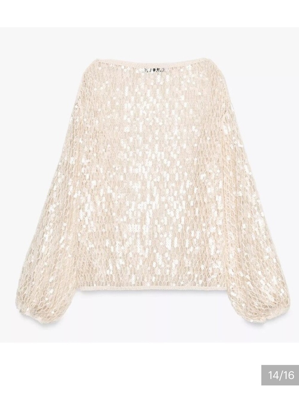ZARA SEQUIN TOP Size M - Picture 13 of 16